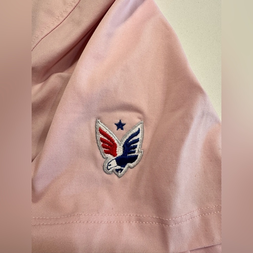 Greyson Men’s Polo Shirt Folds Of Honor Patriot Golf Club Logos Size XLG Pink - Picture 4 of 9